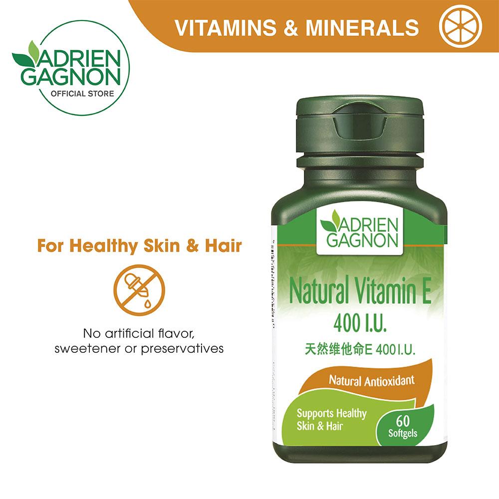 Adrien Gagnon Natural Vitamin E 400 I.U. - Expiry Date: Oct 2023