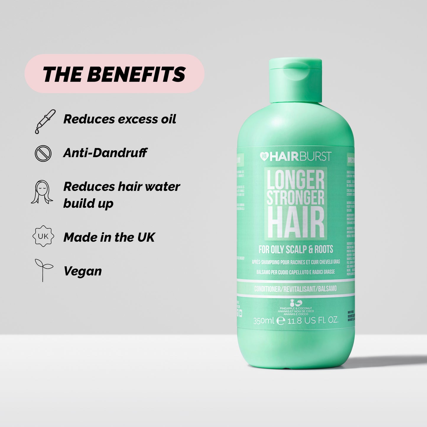 Hairburst Conditioner for Oily Scalp and Roots 350ml