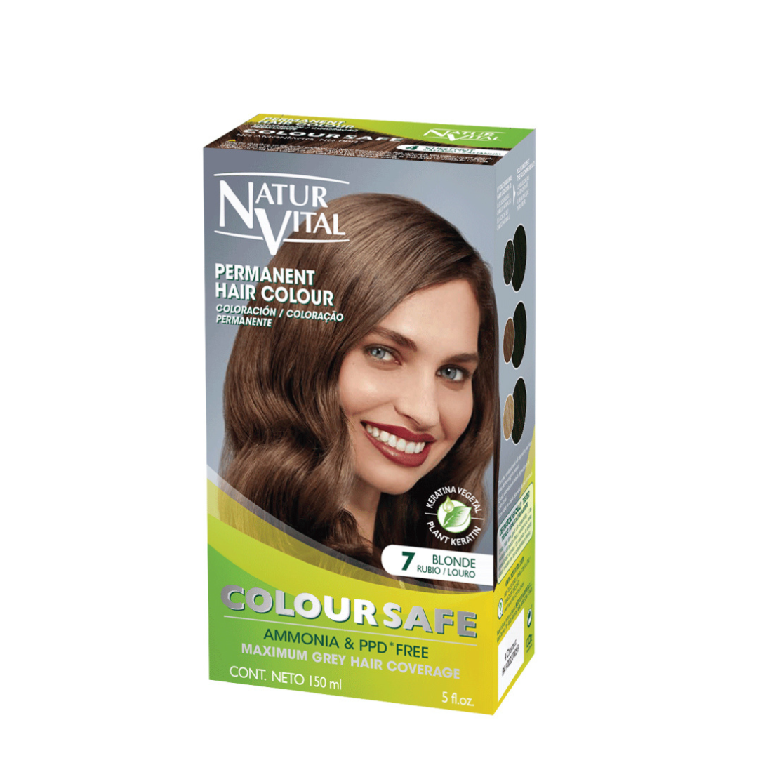 NaturVital ColourSafe Permanent Hair Dye - Blonde (7)